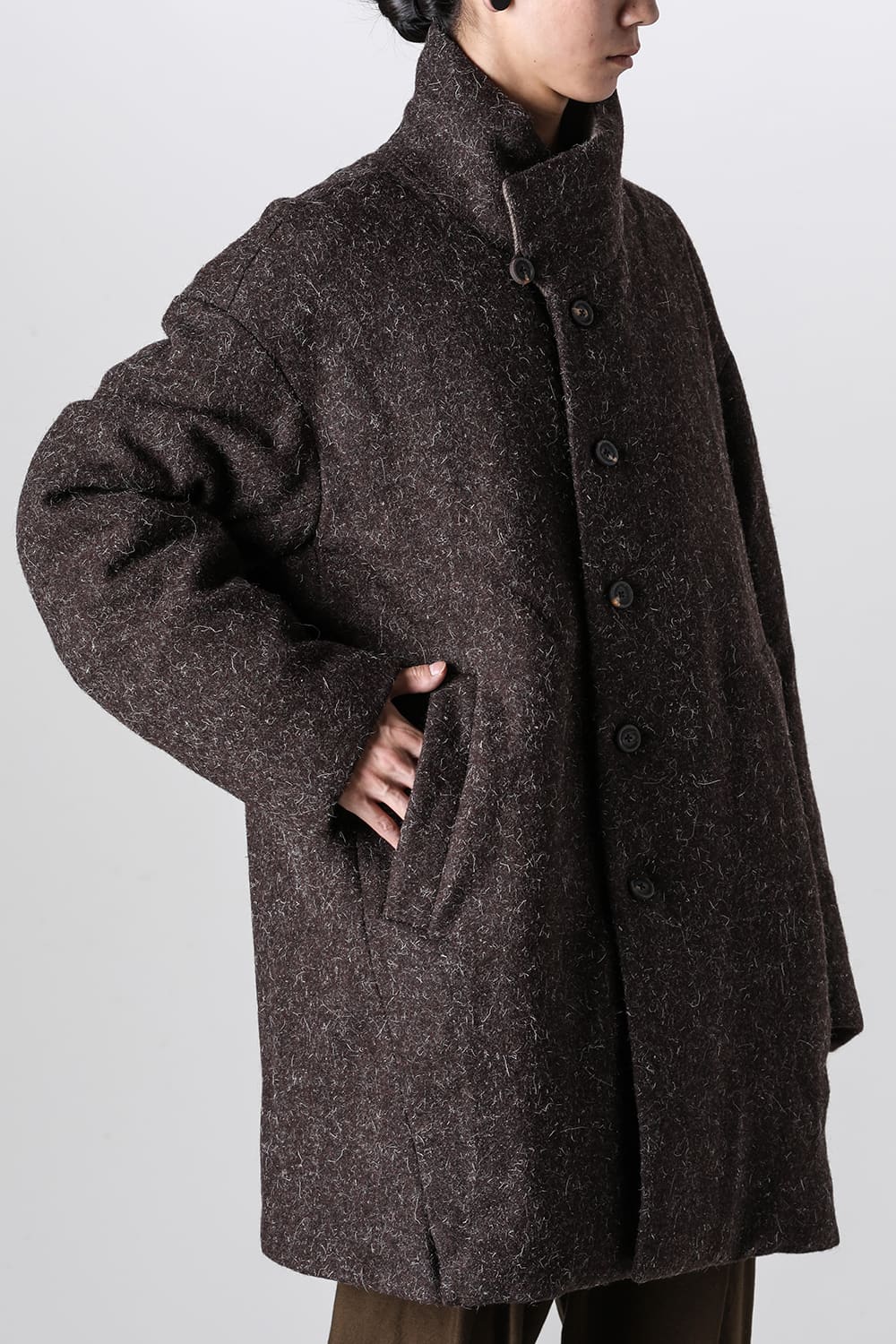 Elongated High Neck Duvet Jacket