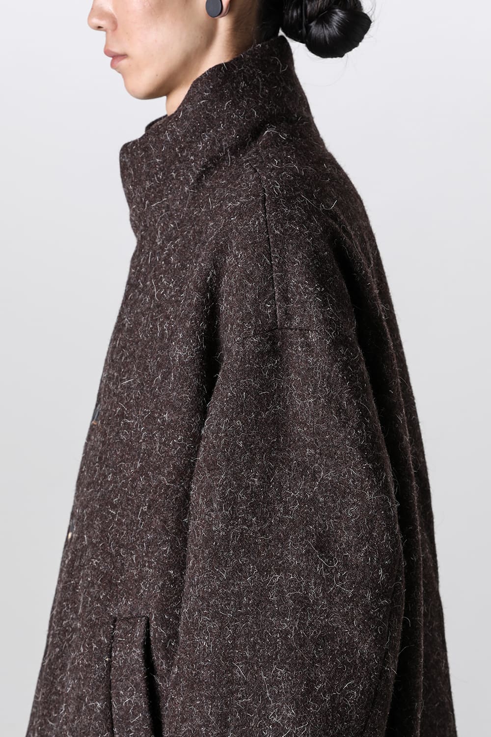 Elongated High Neck Duvet Jacket