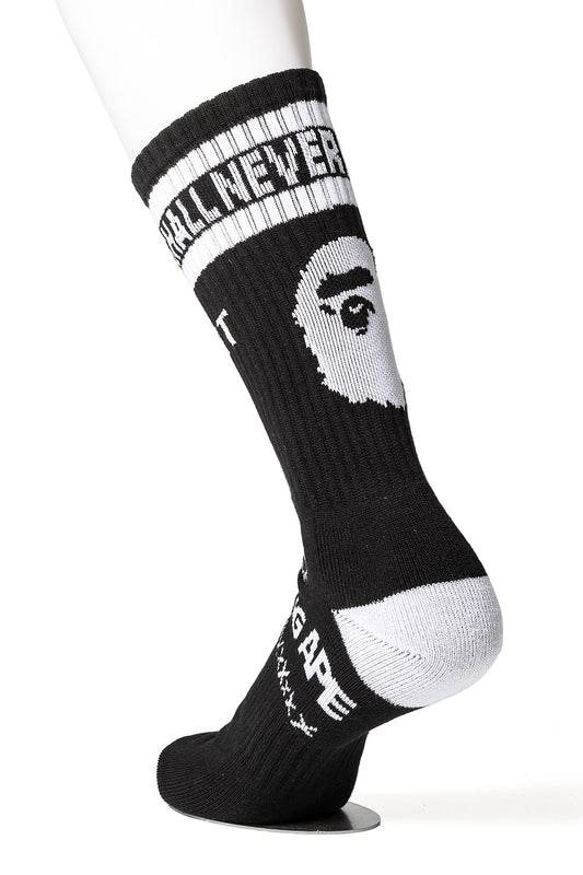 A BATHING APE® × SAINT Mxxxxxx Socks Black