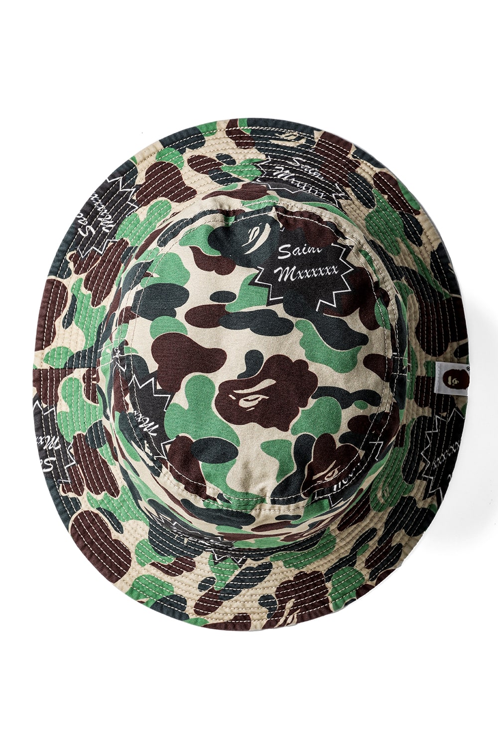 A BATHING APE® × SAINT Mxxxxxx Bucket Hat