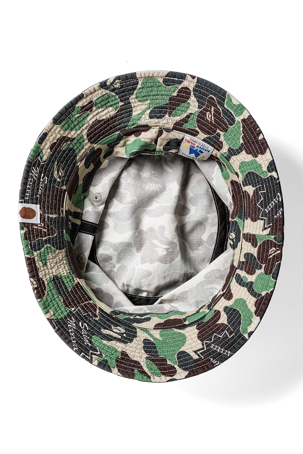 A BATHING APE® × SAINT Mxxxxxx Bucket Hat