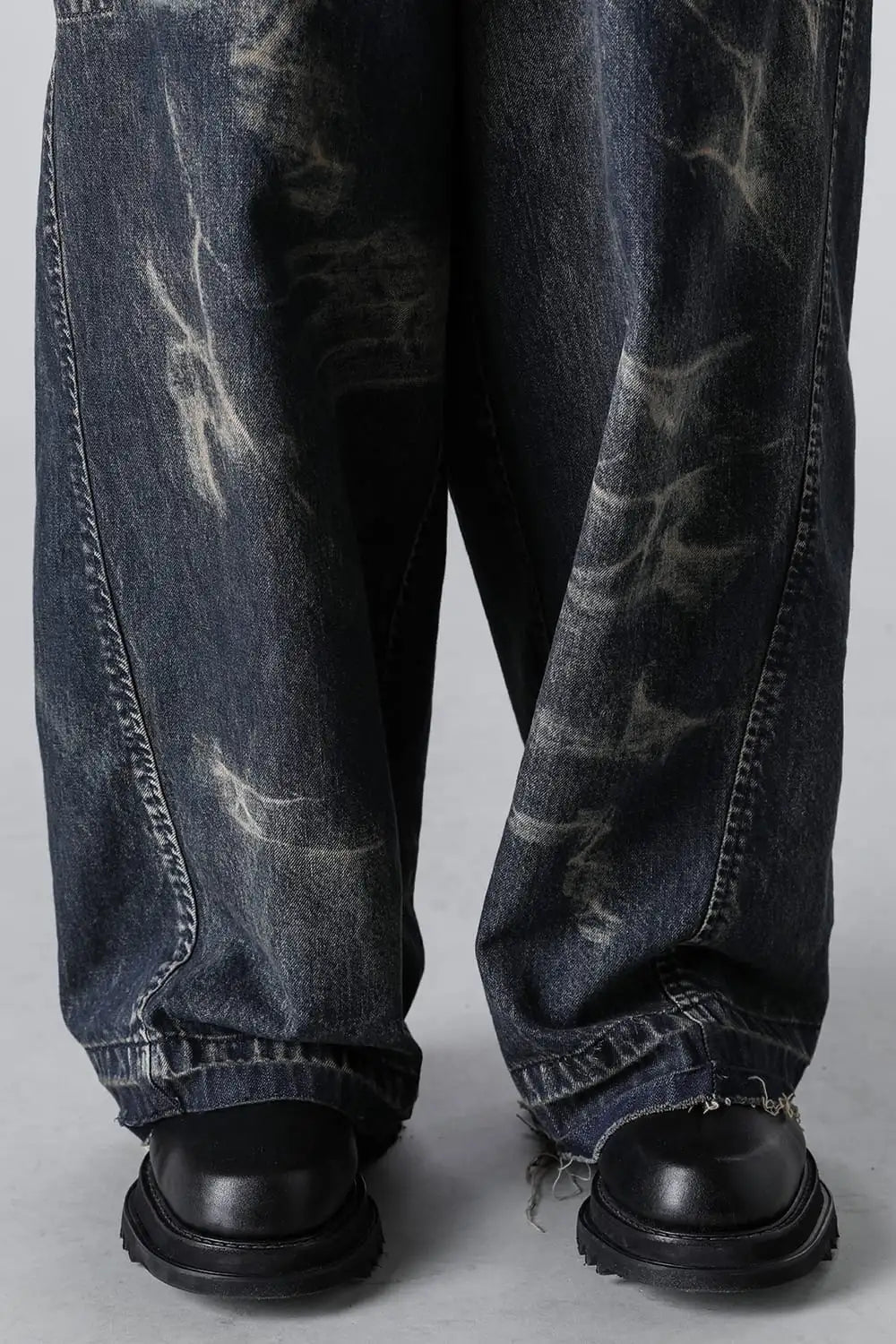 10oz Breach Wide Denim Pants Indigo