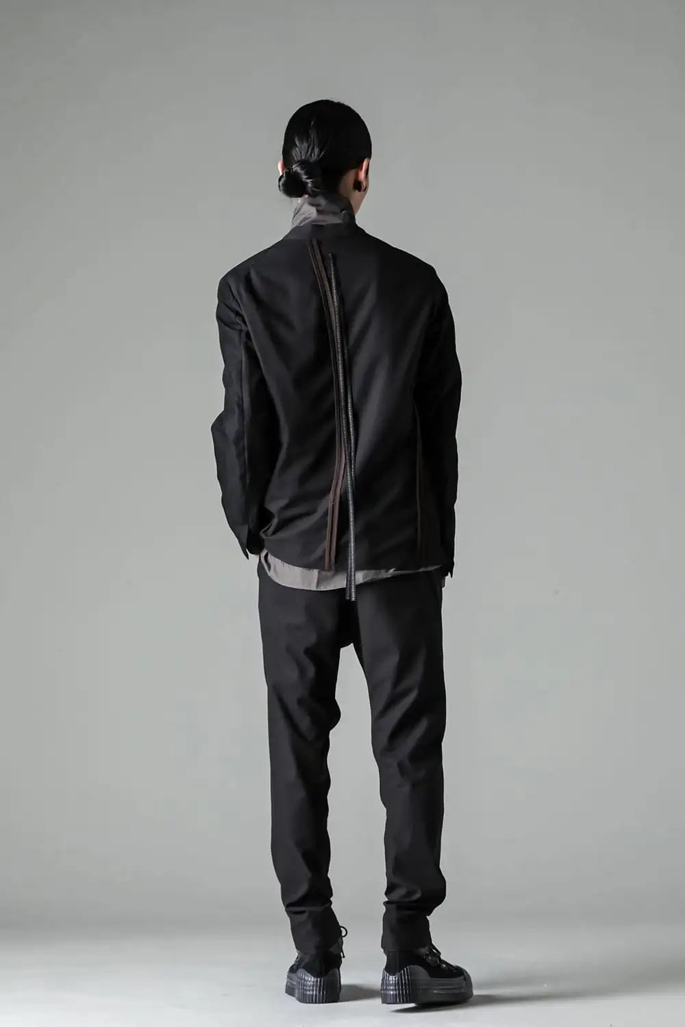 ジャケット コットン リネン ストライプ