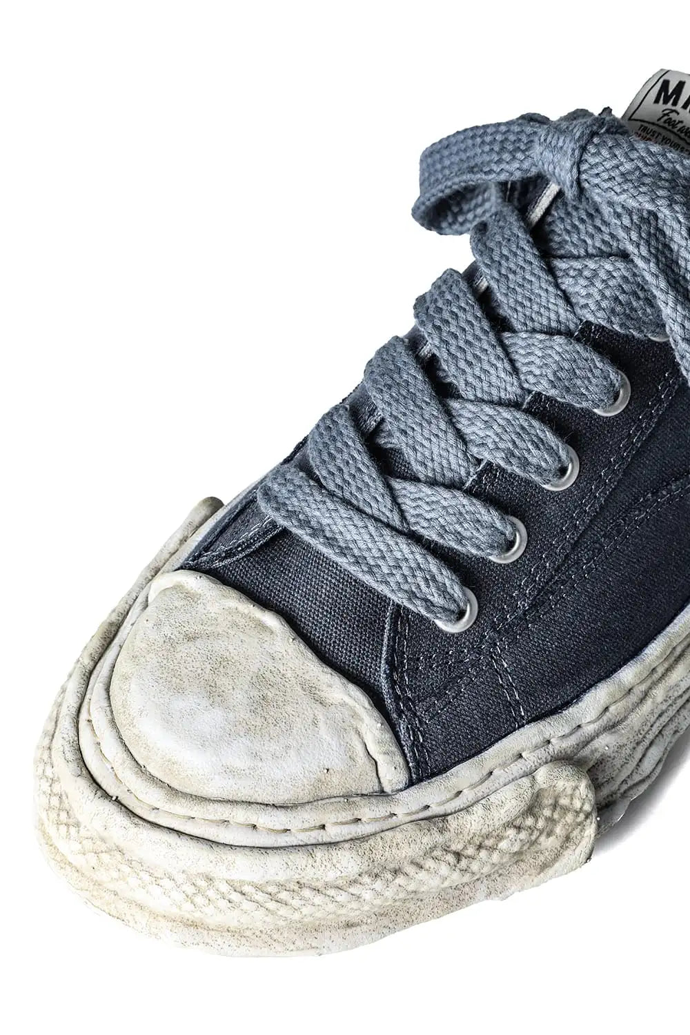 PETERSON 23 canvas garment dye Low-Top sneakers Black