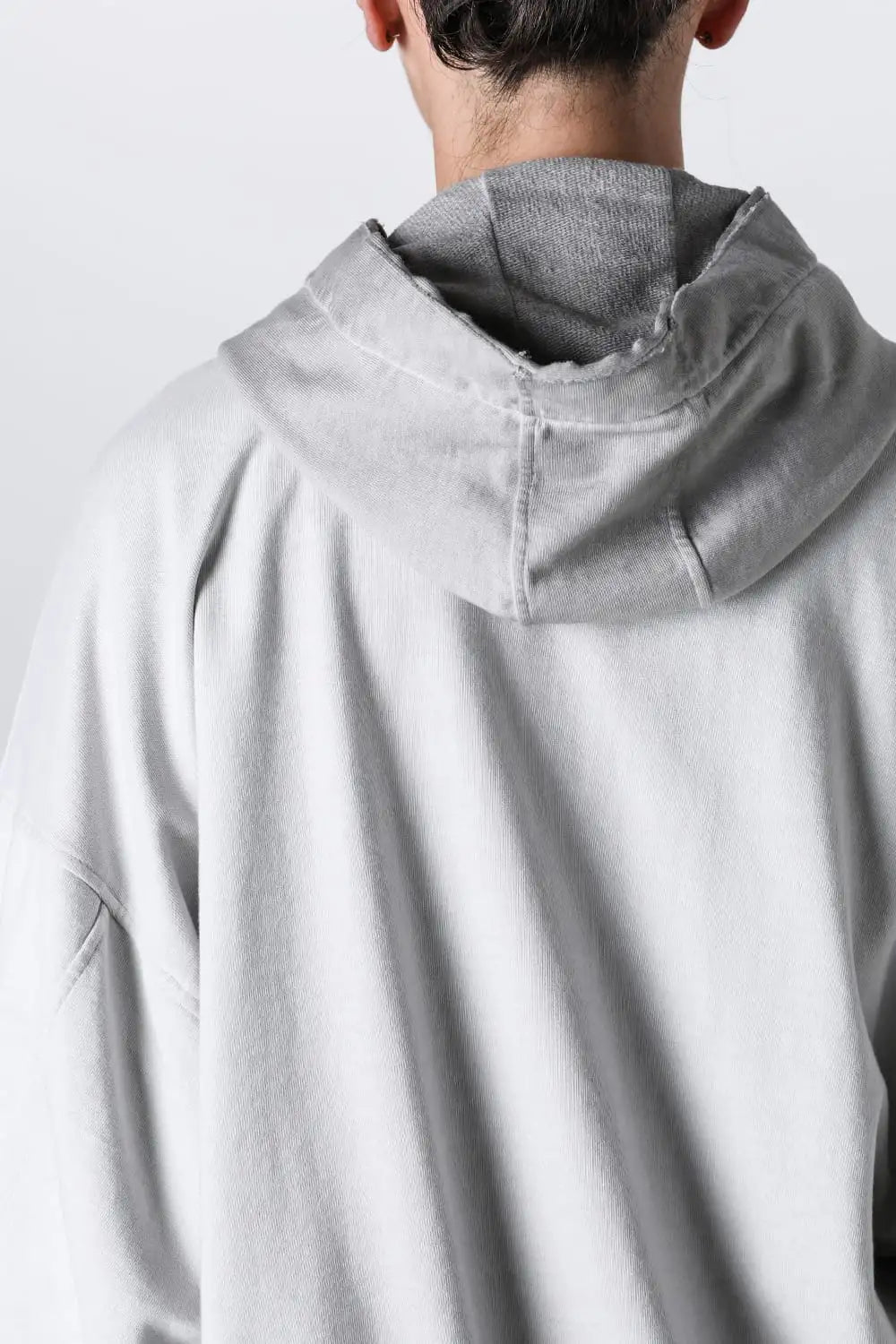 Cotton Sweat Zip Up Hoodie Plaster