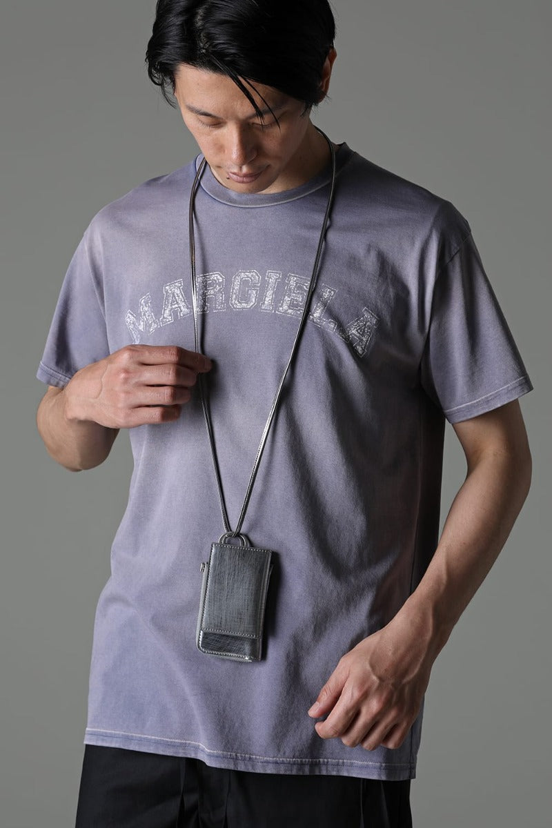 Leather wallet & card case 'empty-handed' Scratch SIL