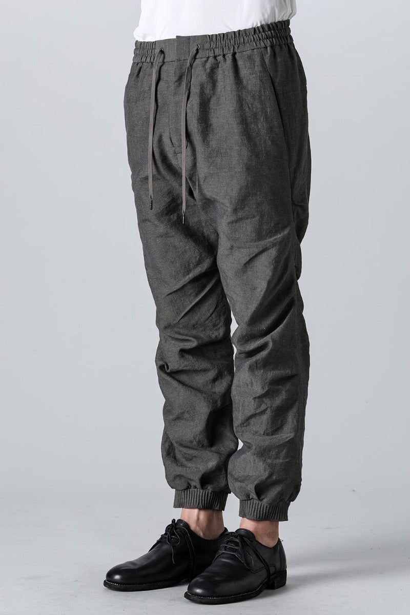 Jogger pants Linen Steel Gray