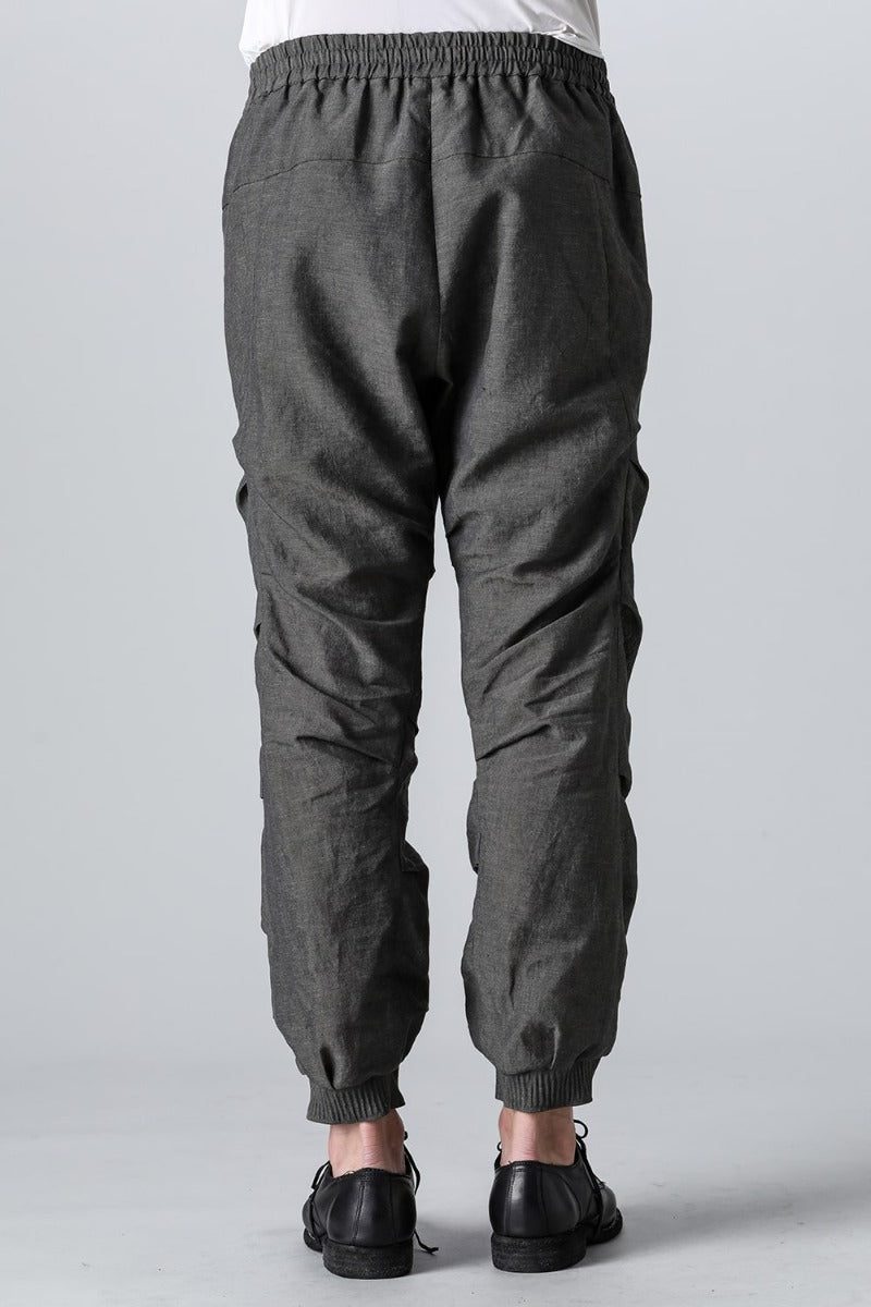 Jogger pants Linen Steel Gray