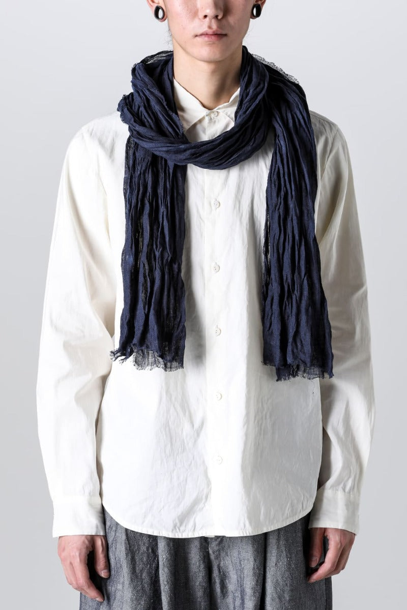 Stole linen gauze Navy