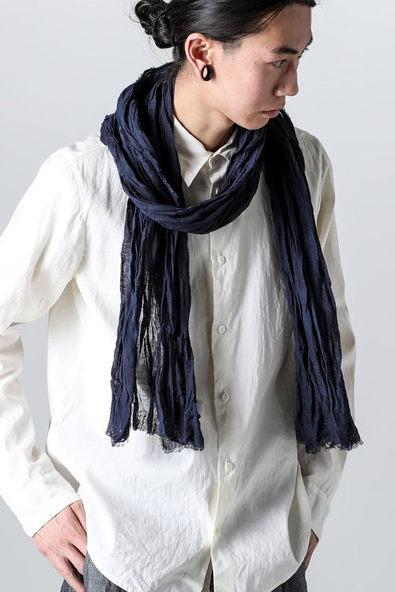 Stole linen gauze Navy