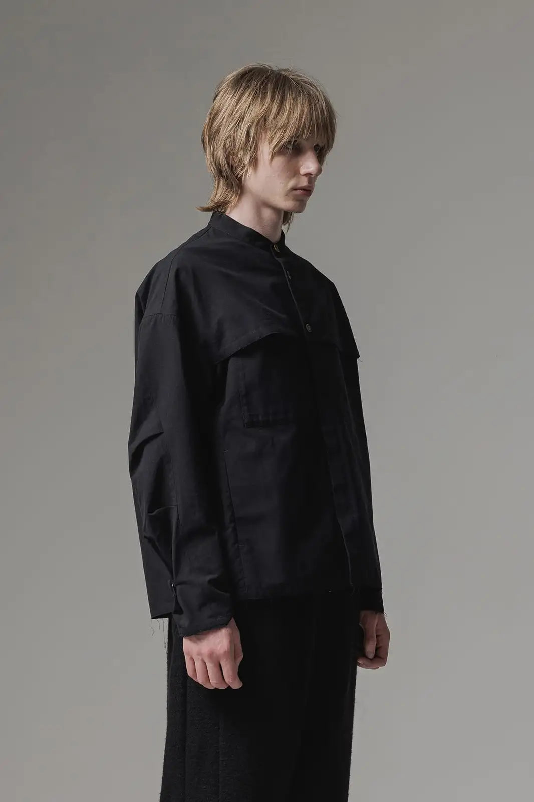 シャツ ノイル シルク コットン グログラン