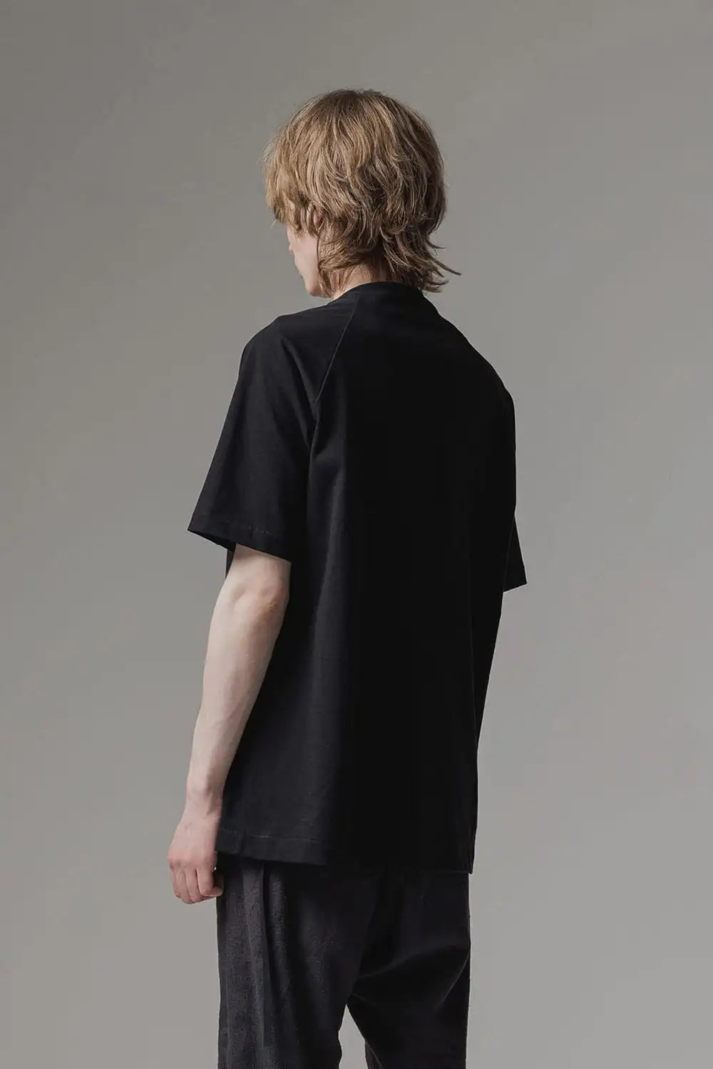 Short sleeve cotton jersey Black