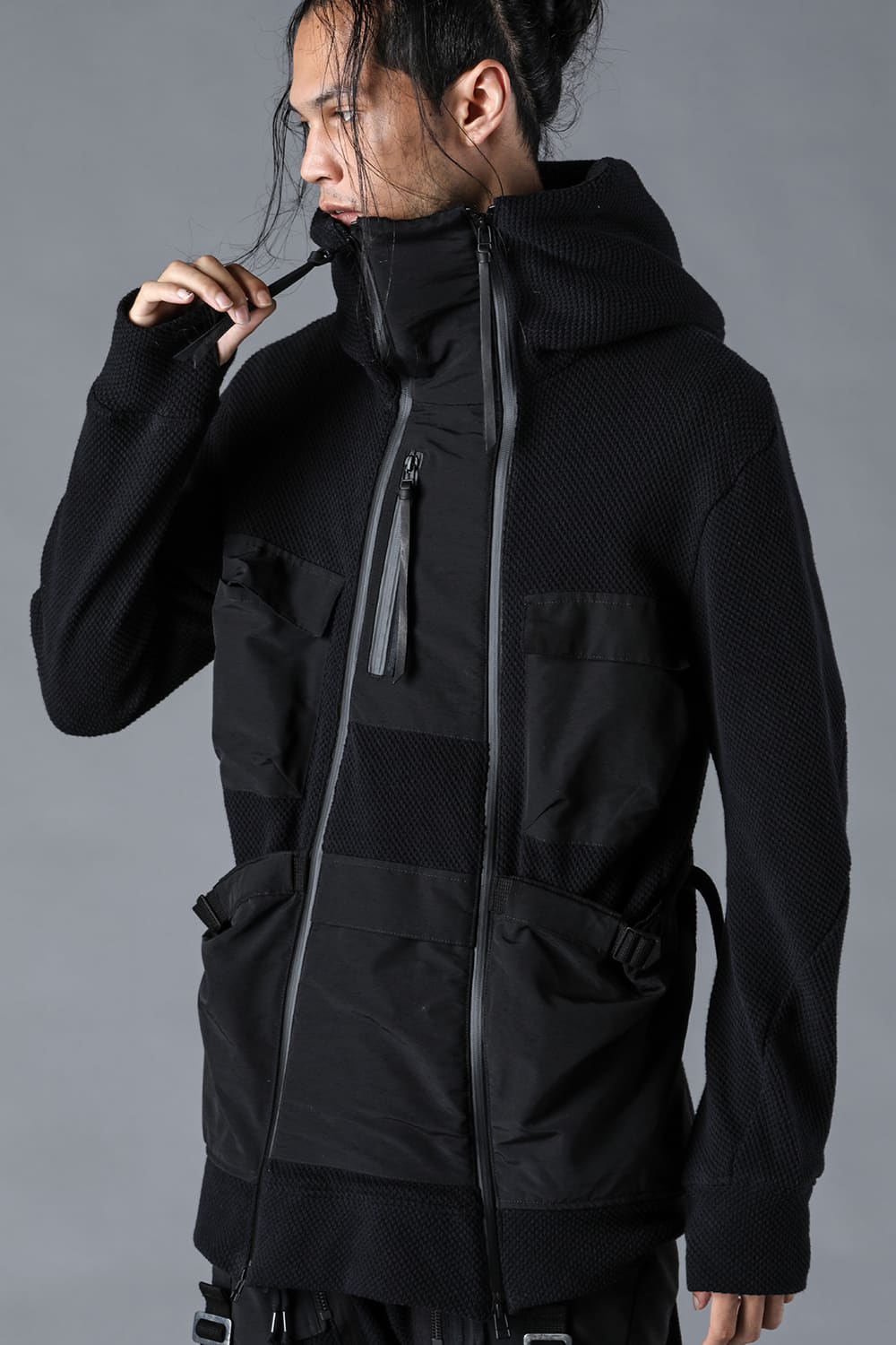Honeycomb Cotton Tactical Hooded Jacket