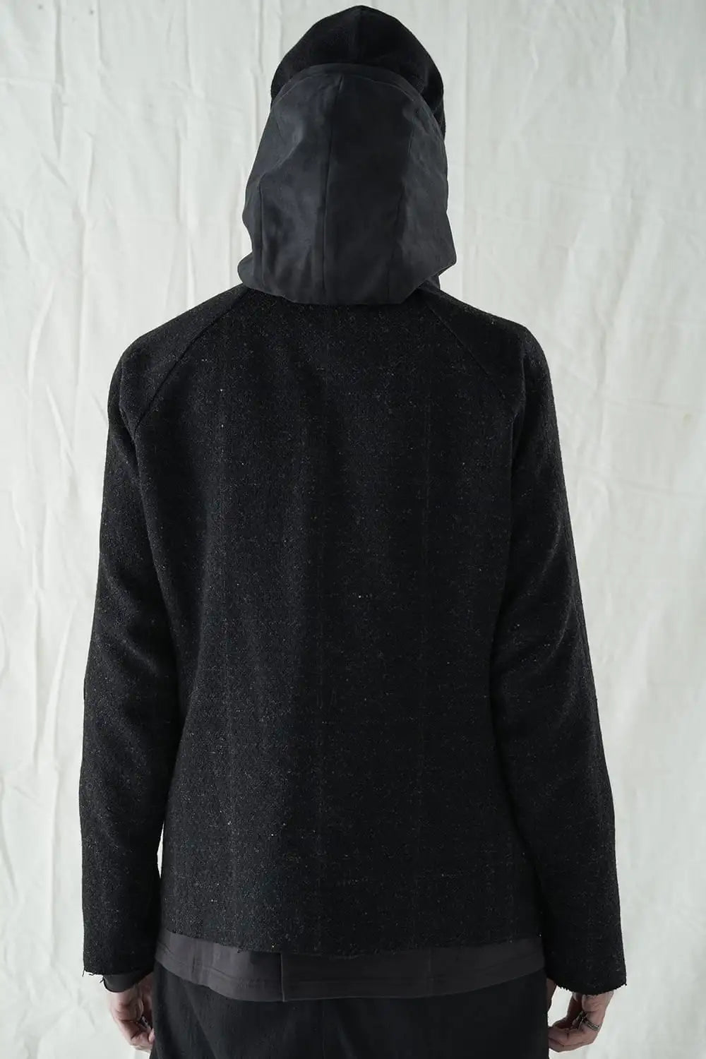 Hooded jacket Shetland wool
