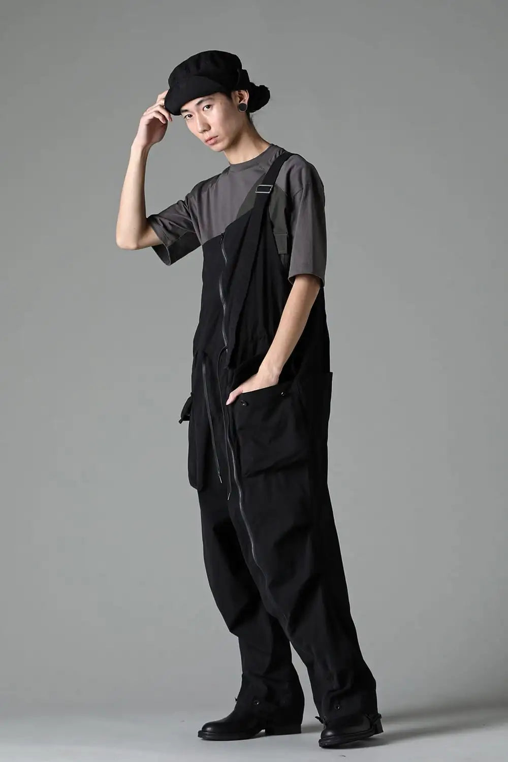 強撚ドライコットン オーバーオール