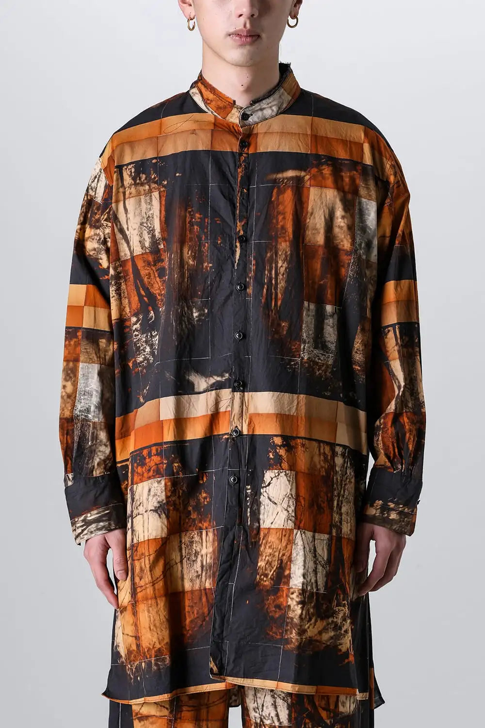 Yasu Forest Print Extra Long and wide Shirts/Coat