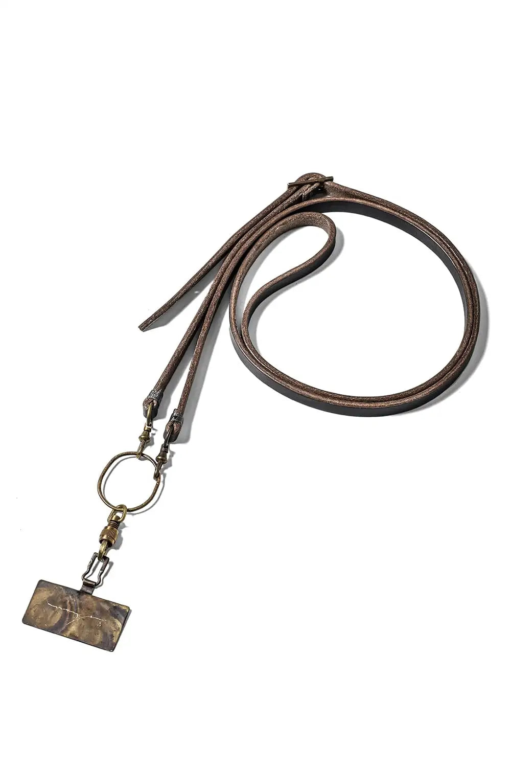 Phone Strap Conceria 800 oil bread Charcoal Gray