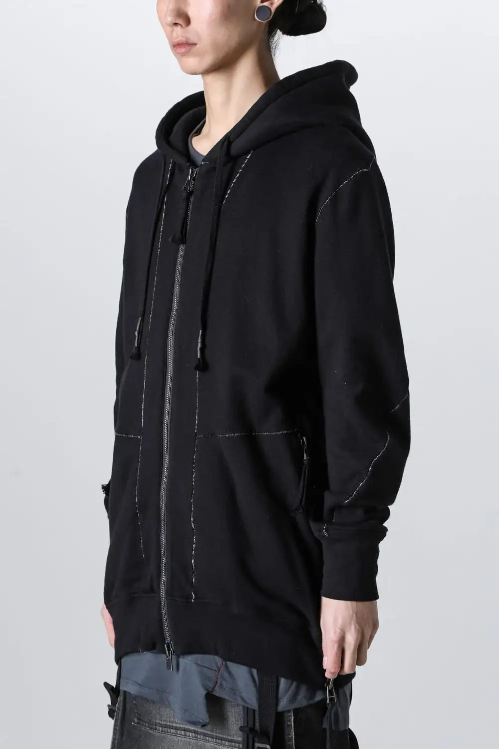 Untwisted Fleece-Lined Hooded Jacket