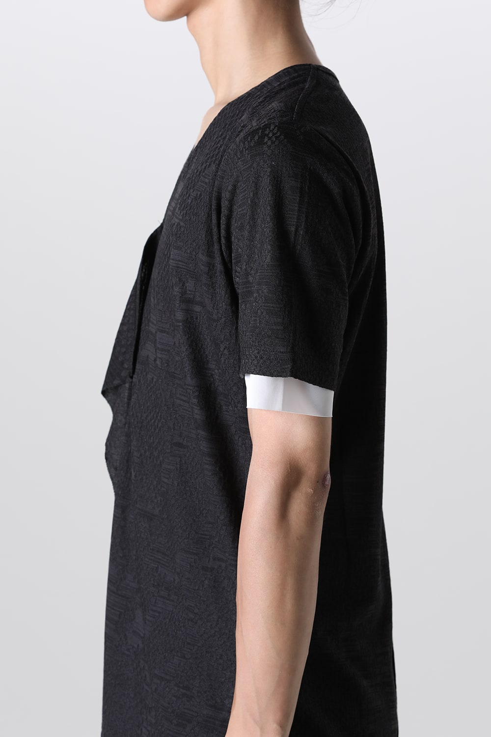 Layered Petit Frill T-Shirt Black&White