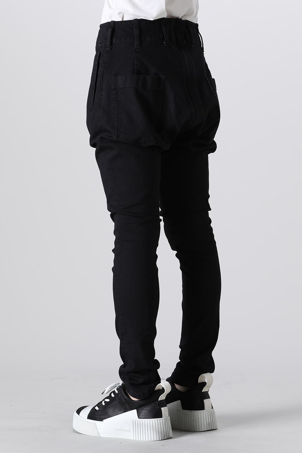 Organic Denim Darts SaruelPants Black