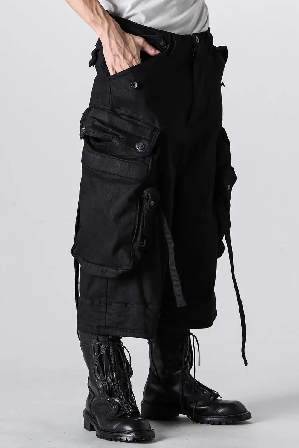 10.5oz Stretch Denim Gas Mask Three Quarter Pants