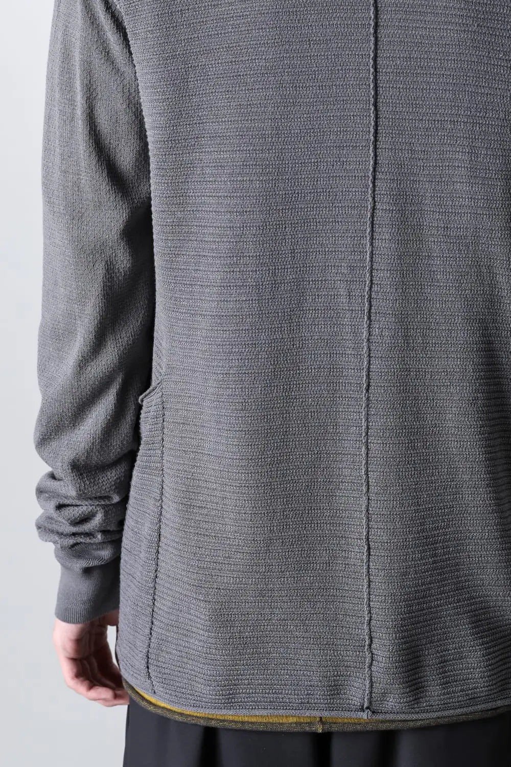 Knit cardigan cotton / linen / silk Gray