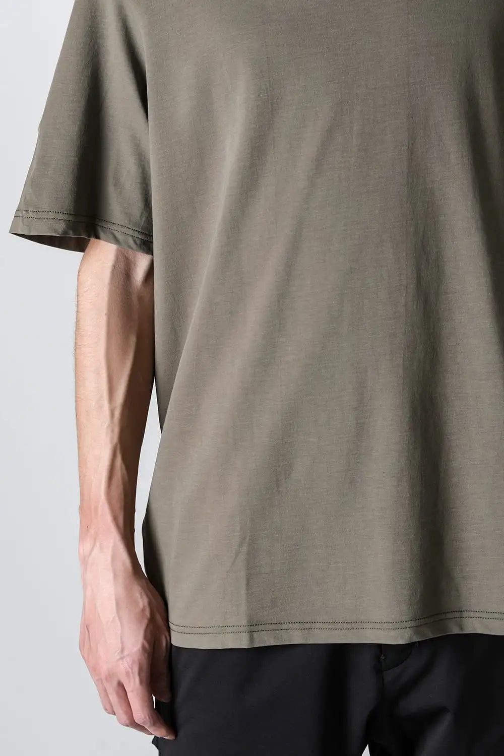 Short sleeve high twist jersey Olive