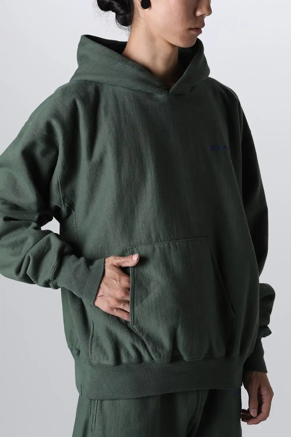 LOGO フーディー グリーン