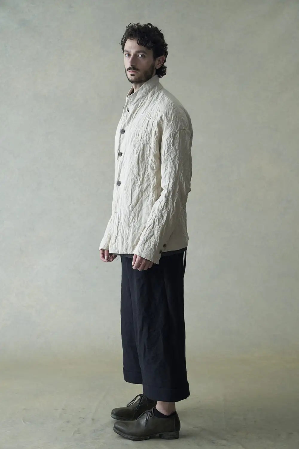 Jacket canapa / cotton metal shrink