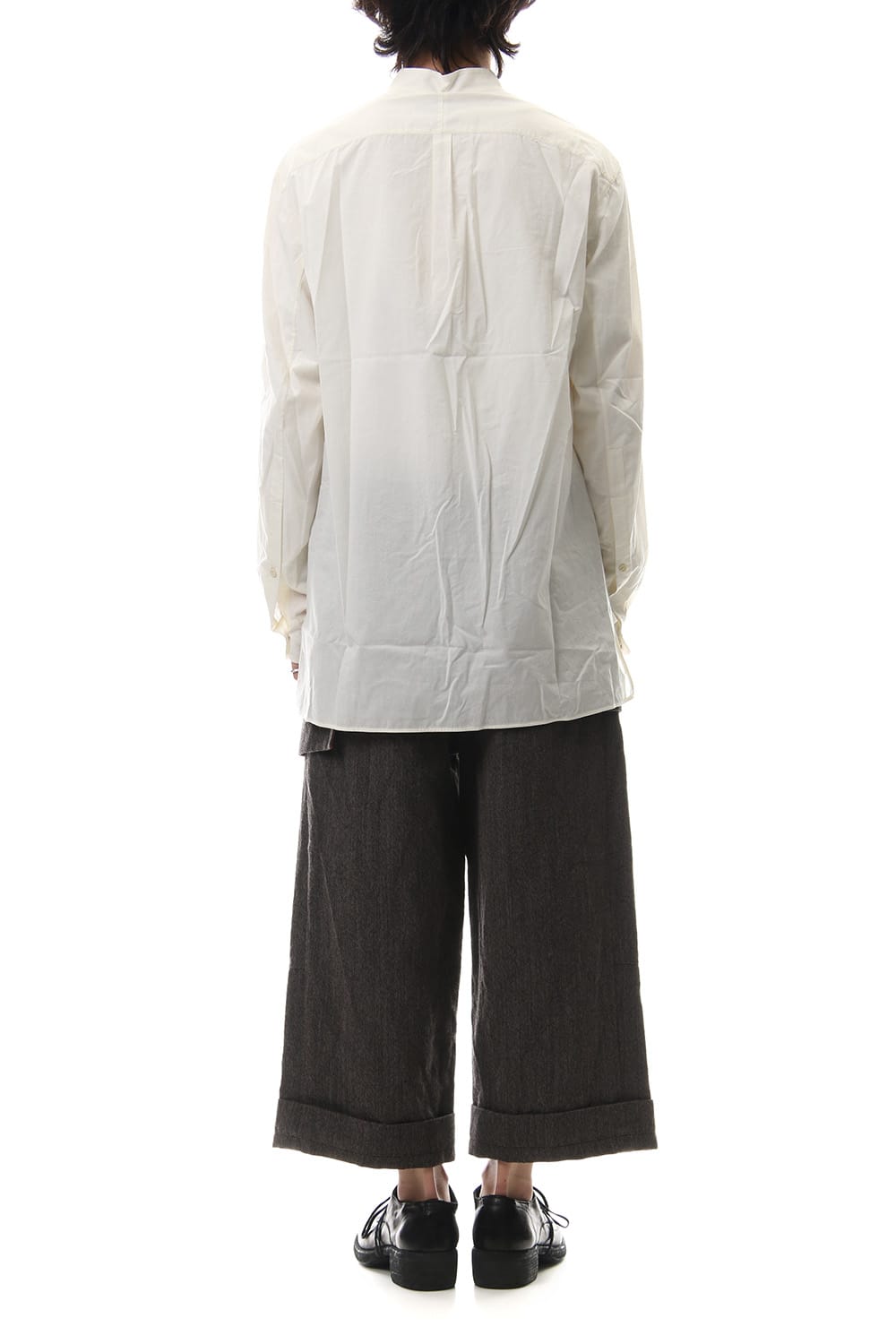 No collar Pleats Shirt