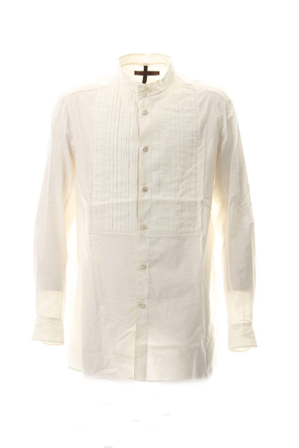 No collar Pleats Shirt