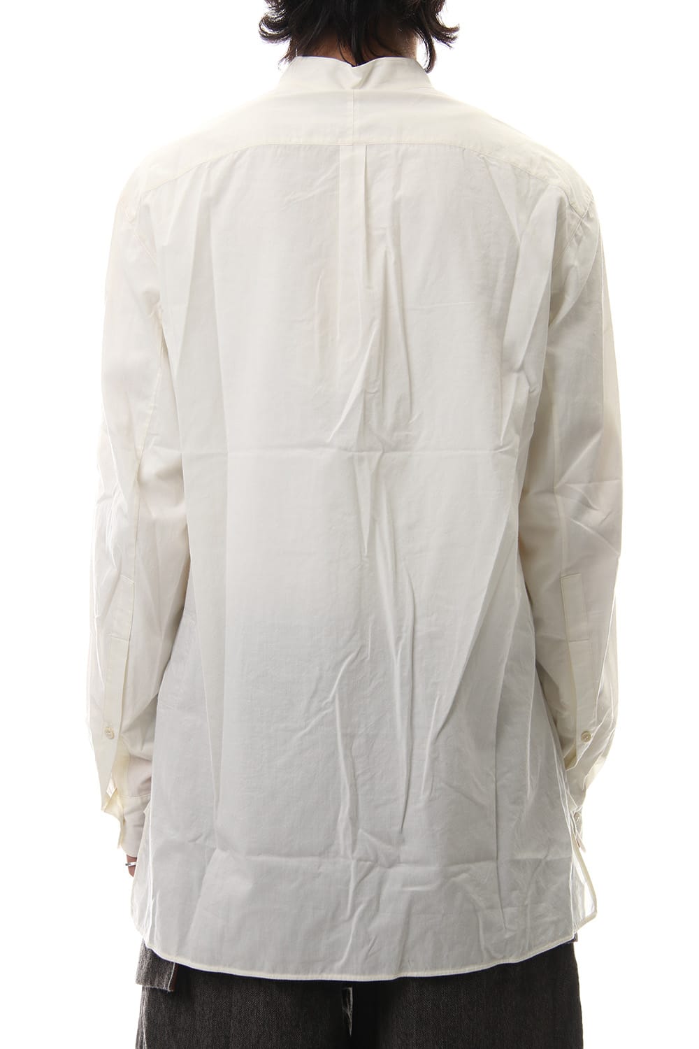 No collar Pleats Shirt