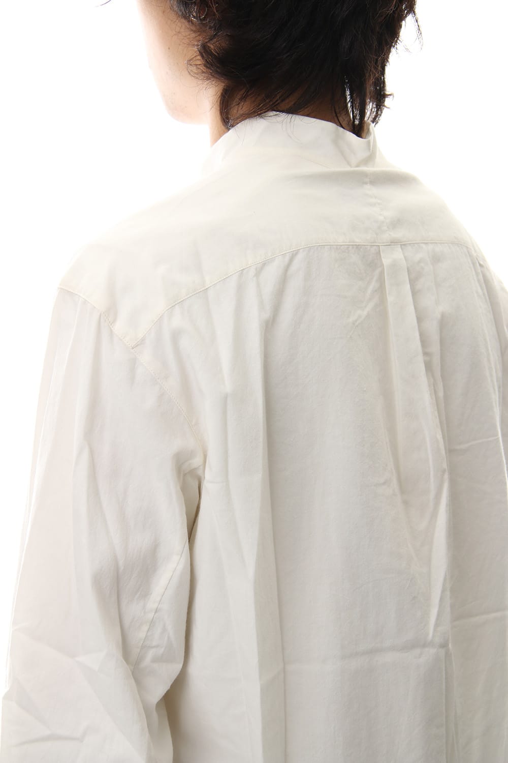 No collar Pleats Shirt