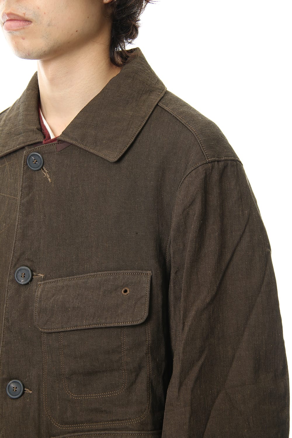 Stitched Soutien Collar Coat