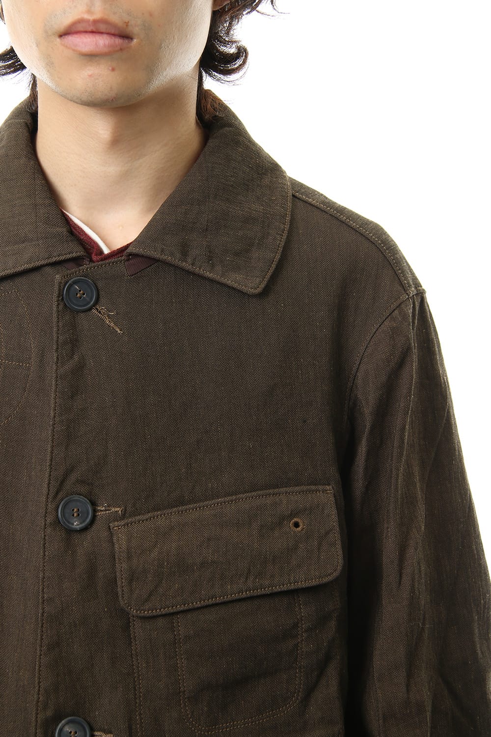 Stitched Soutien Collar Coat