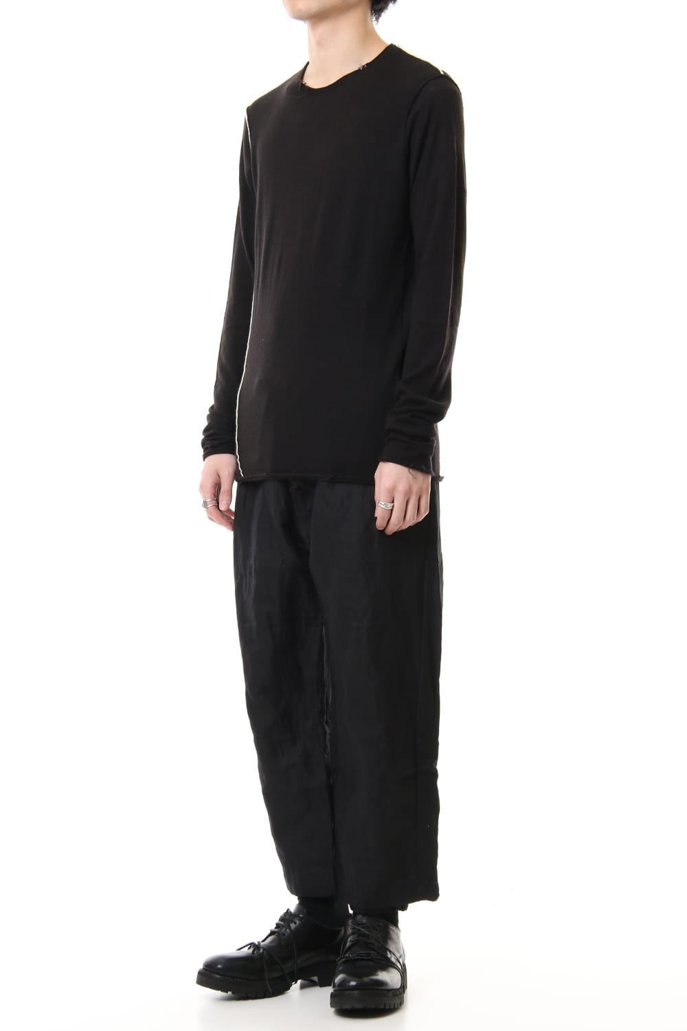 Hem layered Cropped pants 0M191 0506