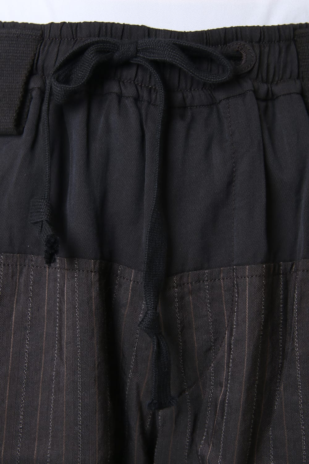 Hem layered Striped cropped pants 0M191 0517