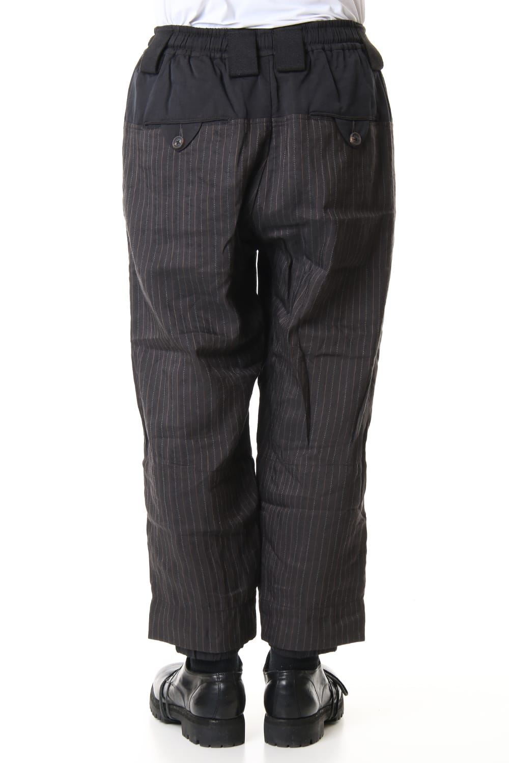 Hem layered Striped cropped pants 0M191 0517