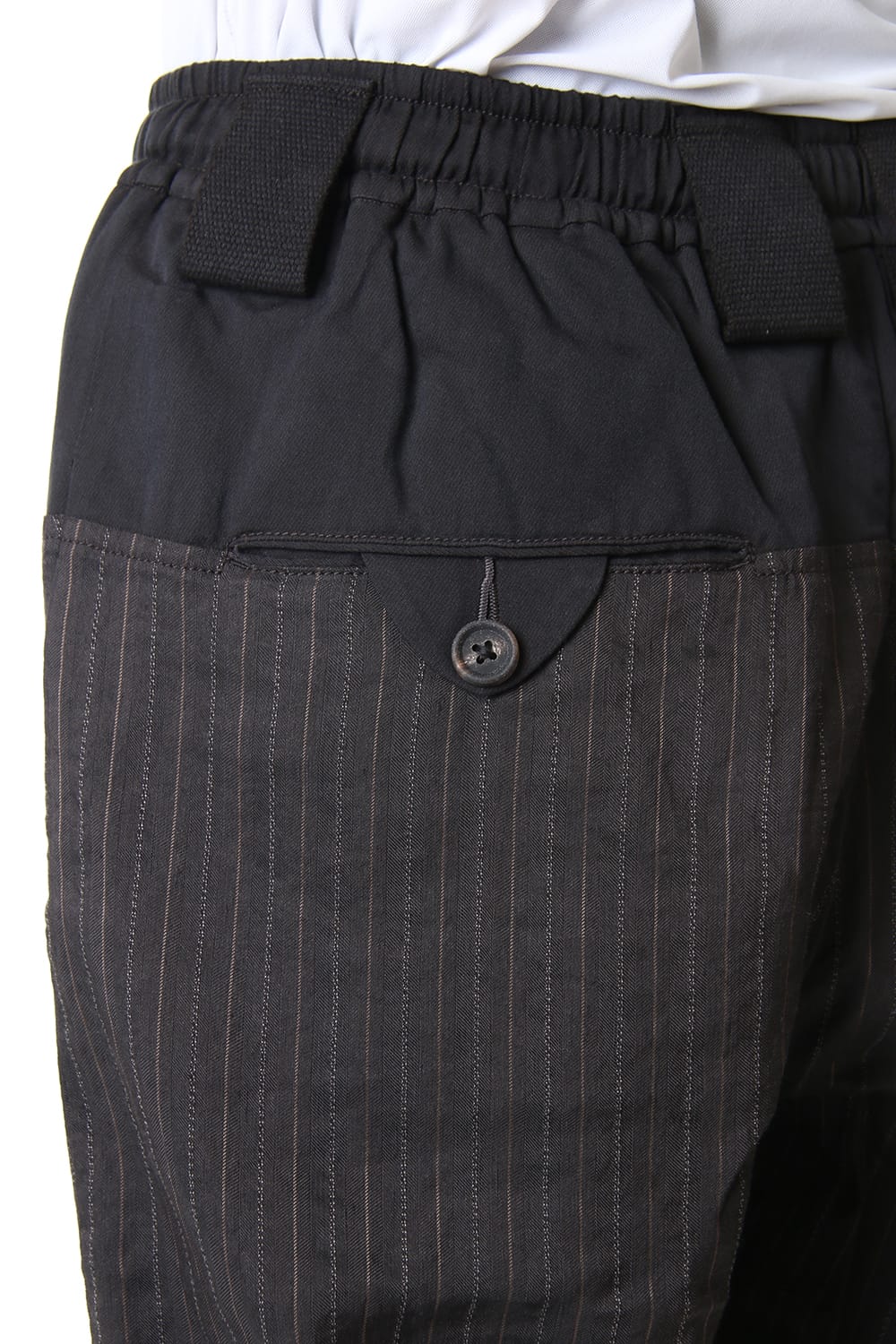 Hem layered Striped cropped pants 0M191 0517