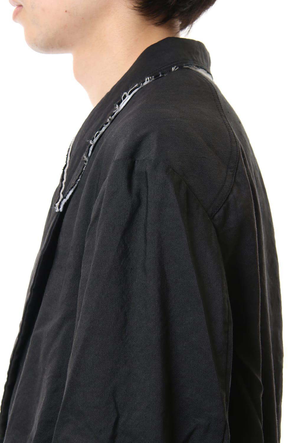 Fray processing Notched collar Coat 0M191 1103