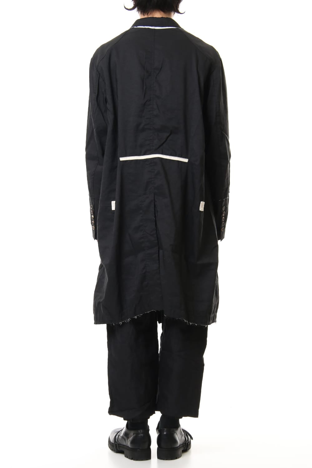 Fray processing Notched collar Coat 0M191 1103