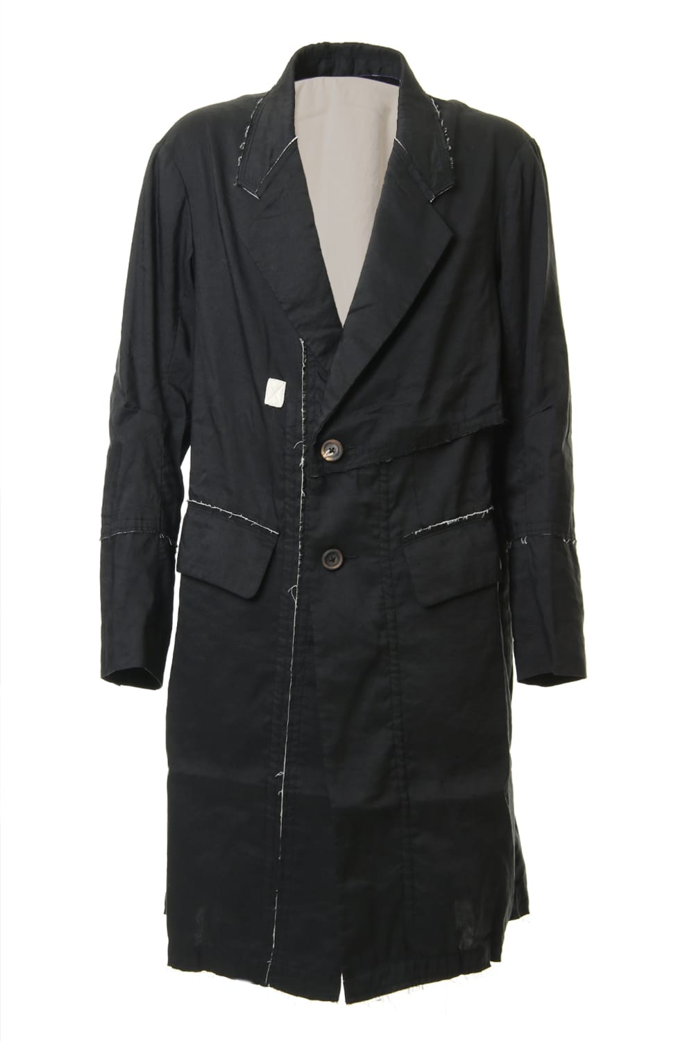 Fray processing Notched collar Coat 0M191 1103