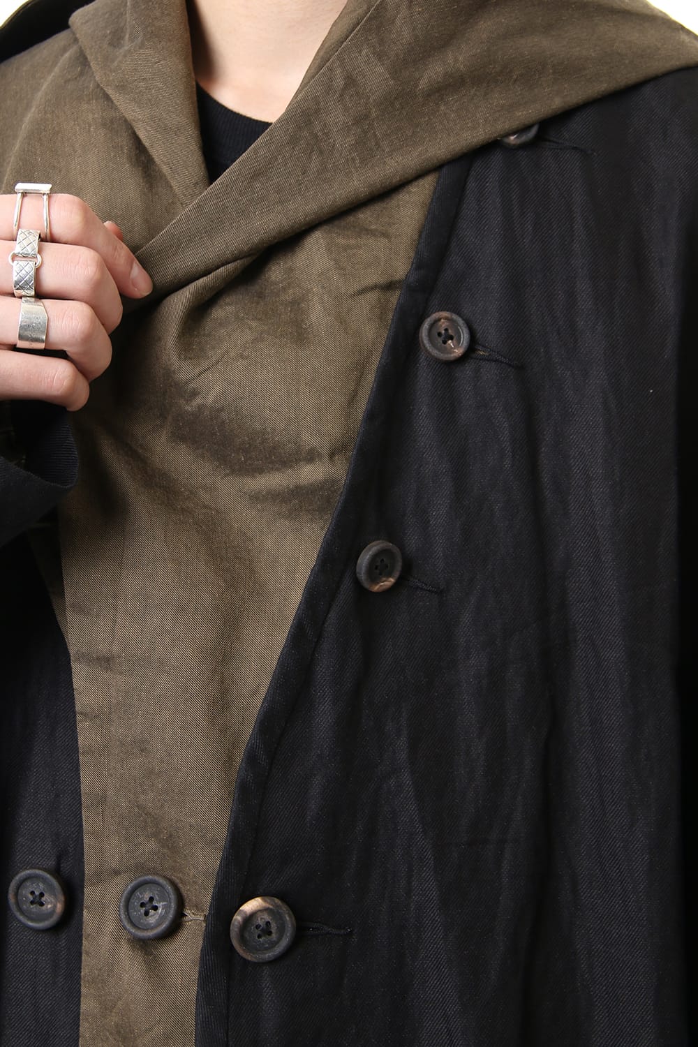 Layered Hooded coat 0M191 1104