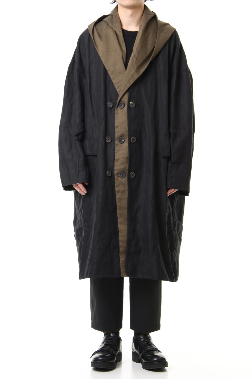 Layered Hooded coat 0M191 1104