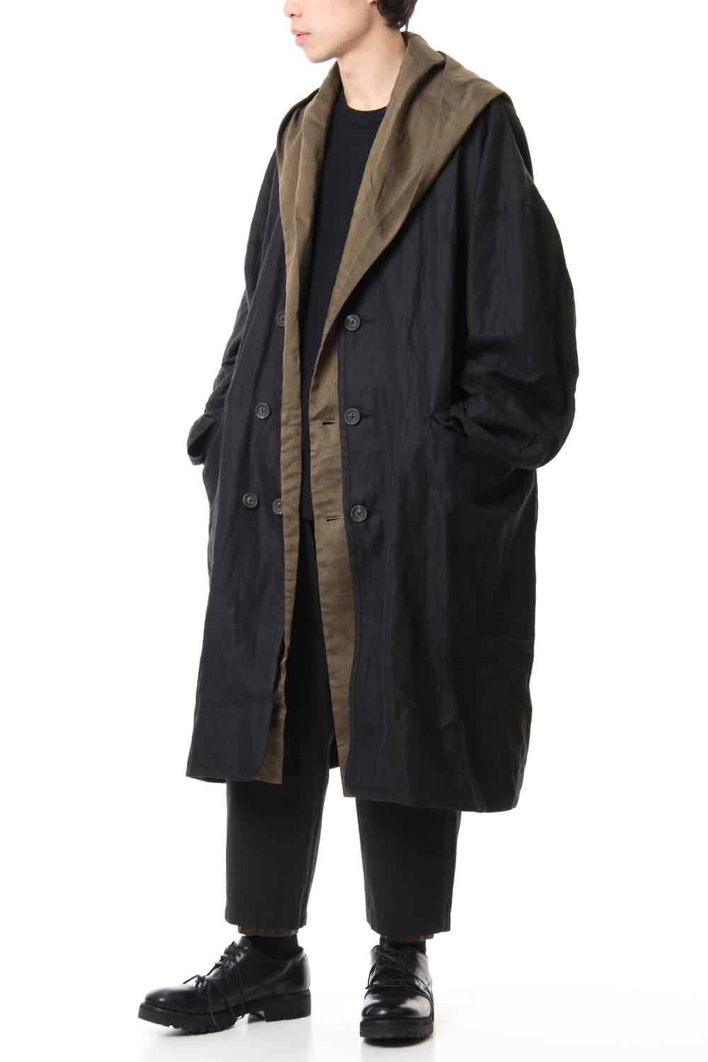 Layered Hooded coat 0M191 1104