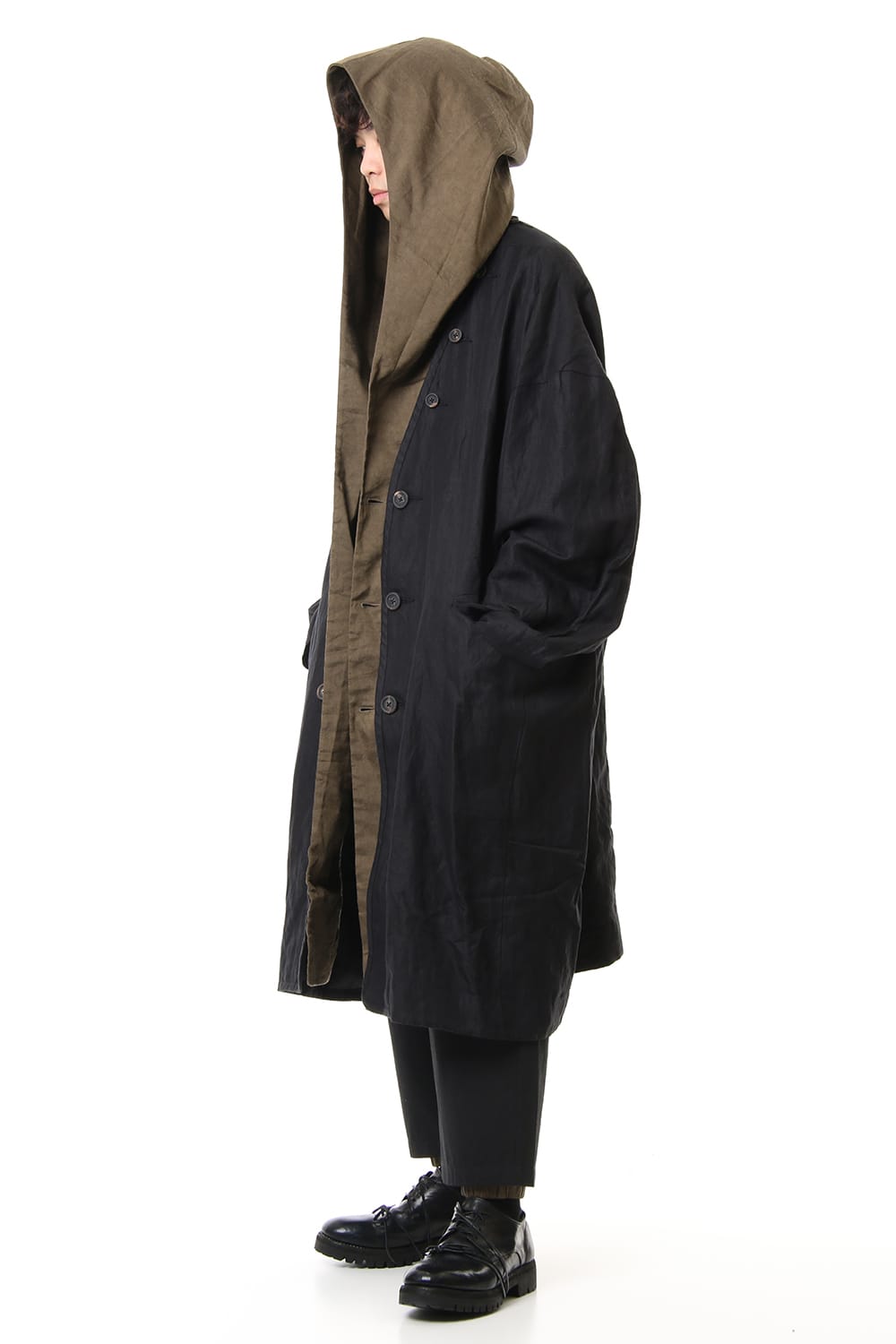 Layered Hooded coat 0M191 1104