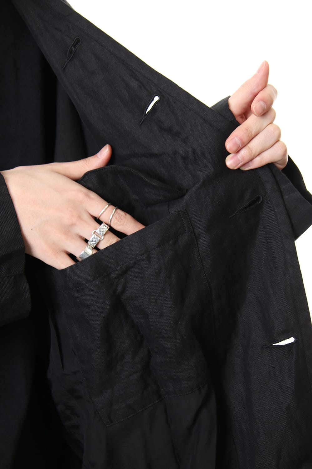 Layered Hooded coat 0M191 1104