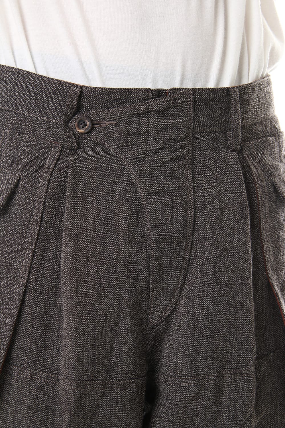 Big Pocket Cropped Pants Gray