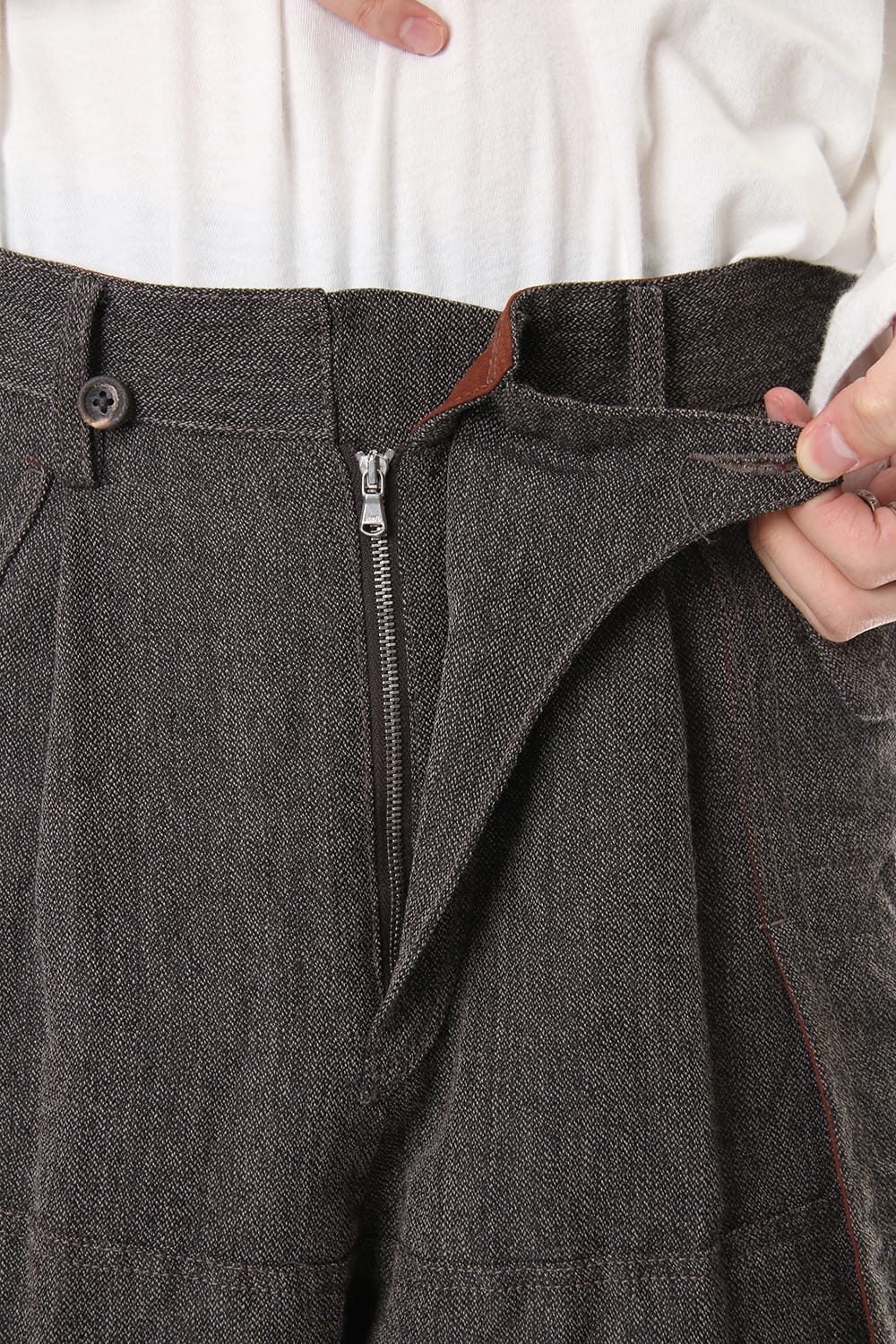 Big Pocket Cropped Pants Gray