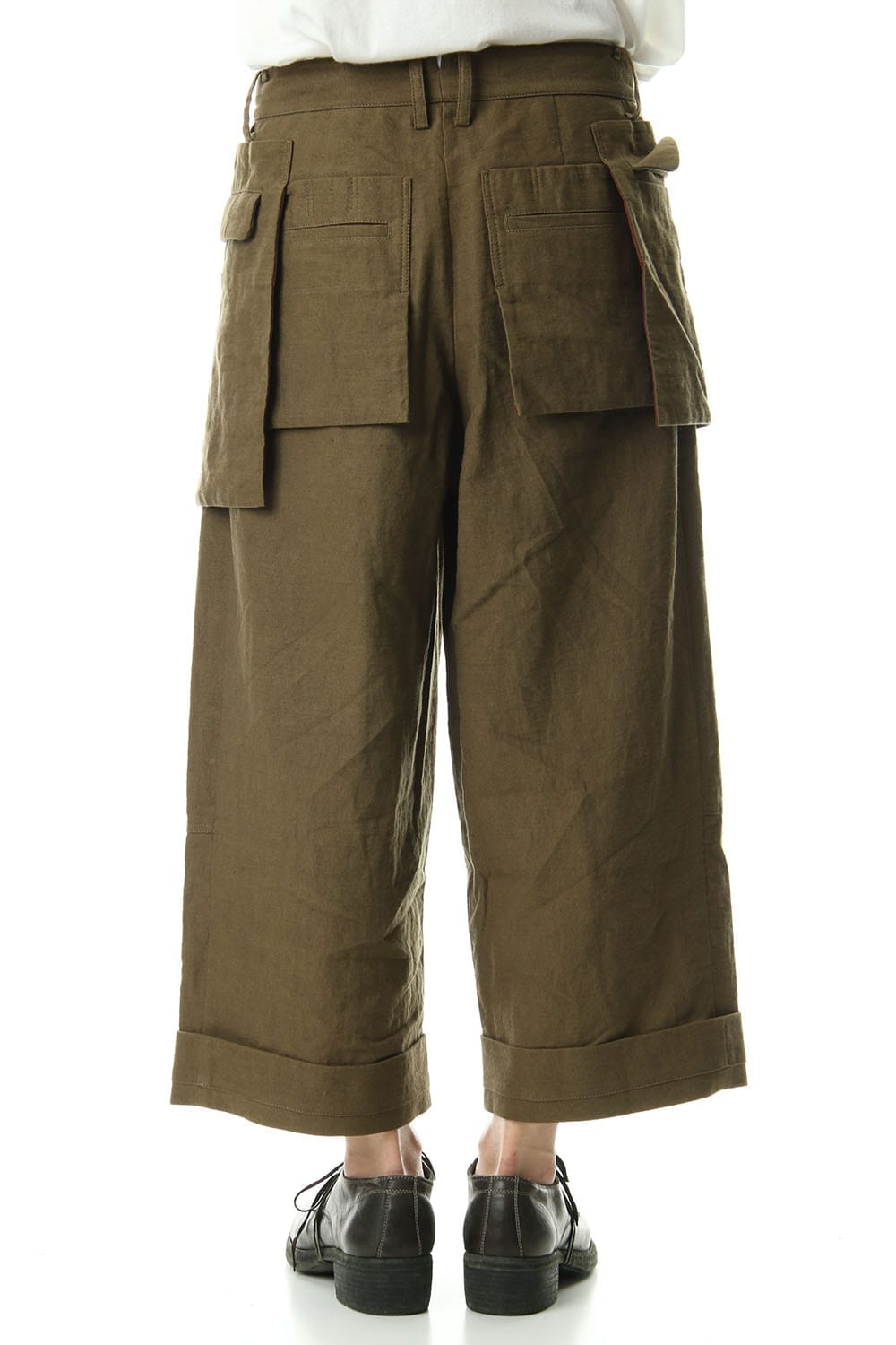 Big Pocket Cropped Pants Khaki